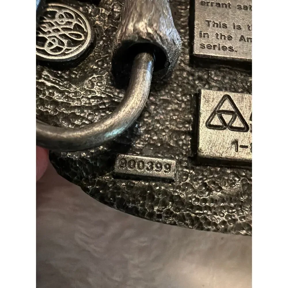 Siskiyou L.E. 1989 Ames Tools Space Shuttle Discovery 1984 3D Pewter Buckle